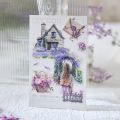 20 pcs/pack New Die-cut Sticker Book Floating Light Shallow Dream Series PET Theme Handbook Sticker Retro Girl Character Scrapbooking Stickers DIY Diary Album. 