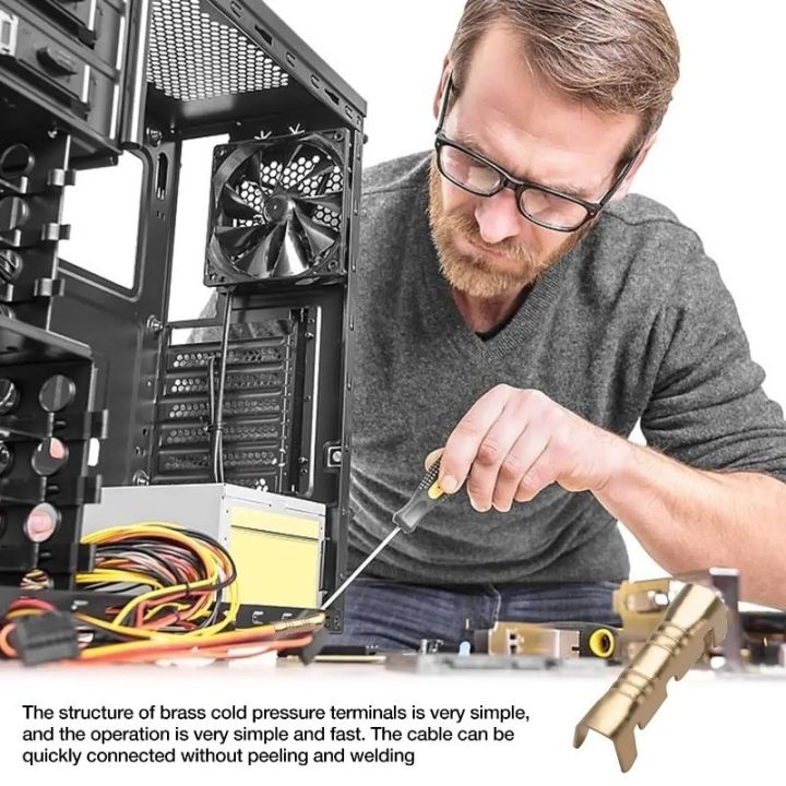 50/100Pcs%20U-Shaped%200.3-1.5mm%C2%B2%20Wire%20Tab%20Inserts%20Connectors%20Cold%20Terminal%20Small%20Teeth%20Fascia%20Terminal%20-%20Image%203