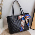 Large Capacity Women Shoulder Bag Fashion Rhombic Embroidery Handbags Casual Tote Bags Lonni. 