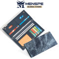 MENSPE Men's Long Wallet PU Wallet Retro Multi-Functional Wallet Button Fixed Design Large Capacity Purse Multi-Card Position ID Credit Cards Holders Coin Pouch PU Leather Coin Bag Business Wallets. 