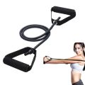 5 Levels Resistance Hot Yoga Pull Rope Bands Handles Elastic Sports Bodybuild Home Gym Workouts Muscle Training Rubber Tube Band. 