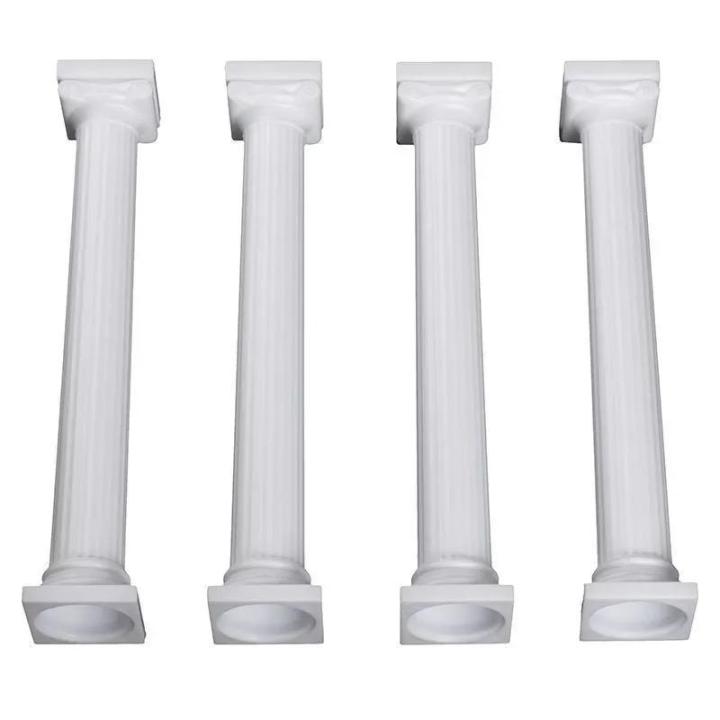 Wedding Cake Coloumn Stand Pillar 4 Pcs - White