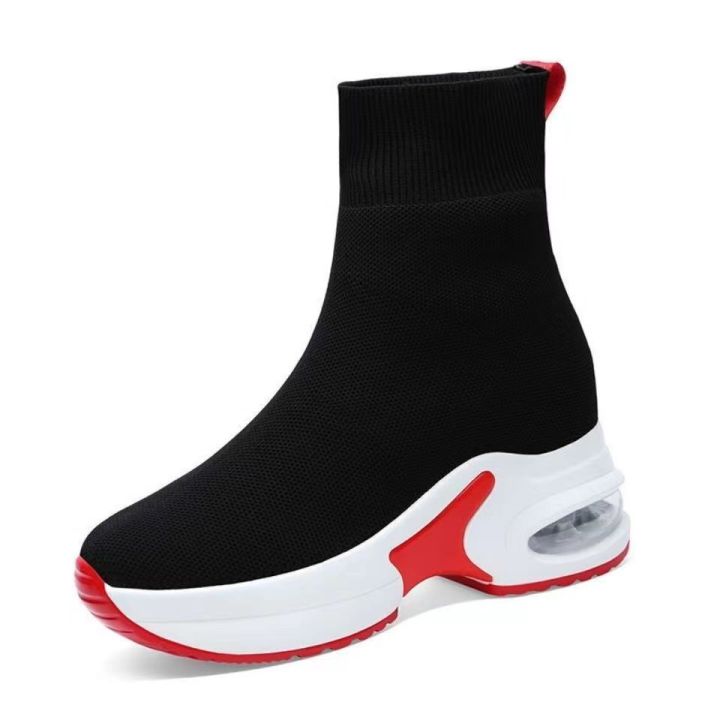 Height%20Increasing%20Insole%20Women's%20Shoes%20Boots%20Spring%20and%20Autumn2023New%20Women's%20Boots%20Stretch%20Knitted%20Sports%20Casual%20Socks%20Short%20Boots%20Mid-Calf%20-%20Image%203