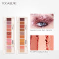 FOCALLURE 10 Color Eyeshadow Palette Long Lasting Colorful Eye Shadows Pallet Glitter Highlighter Shimmer Eye Makeup Cosmetics. 