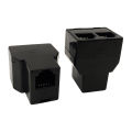 5PCS RJ12 6P6C Coupler 2 Way RJ11 Telephone Cable Splitter Adapter Suitable For Telephone. 