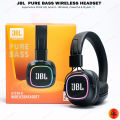 JBL harman pure bass Wireless Bluetooth Headphones RGB Light Design Game Music Sports Headsets Support Mobile Phone Computer. 