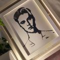 Customizable Gift Painting , Framed Personalized Gift. 