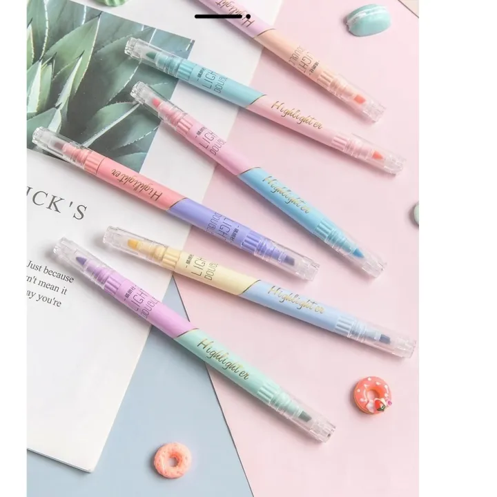 %E3%80%90The%20Quiet%20Page%E3%80%916pcs%20Light%20Highlighter%20Pens%20Set%203mm%20Dual%20Ended%20Double%20Color%20Marker%20Liner%20Drawing%20Pen%20Paint%20Art%20Office%20School%20Supplies%20A6477%20-%20Image%204
