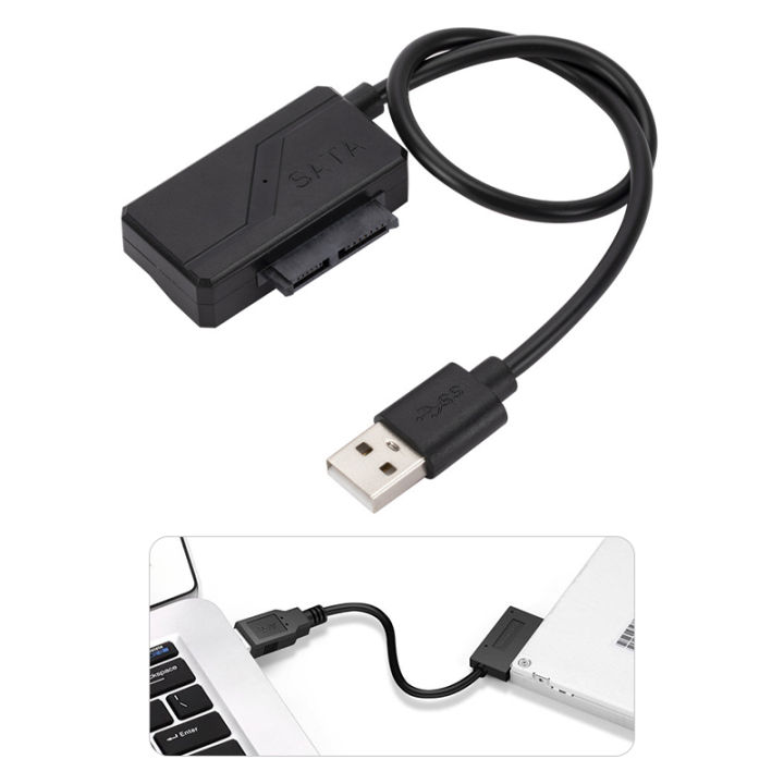 PC CD DVD Rom SATA To USB 2.0 Converter Slimline Sata USB Adapter Drive Cable
