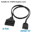 Motherboard 5V ARGB Light Control Cable AURA SYNC Cable, 8PIN. 