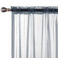 Sheer Curtains Living Room Rod Pocket Window Curtain Panels Bedroom Semi Sheer Voile Curtains White (55''Wx84''L,2 Panels). 