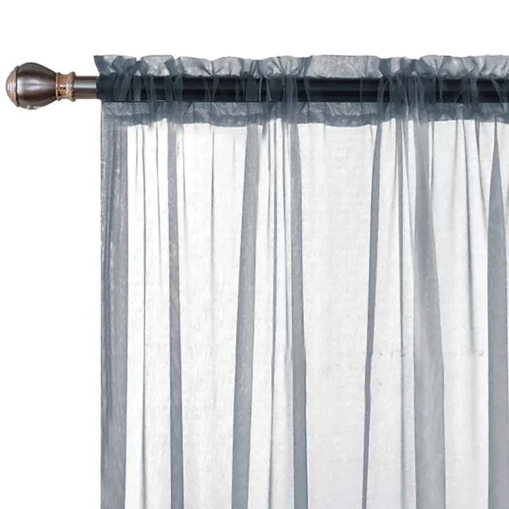 Sheer%20Curtains%20Living%20Room%20Rod%20Pocket%20Window%20Curtain%20Panels%20Bedroom%20Semi%20Sheer%20Voile%20Curtains%20White%20(55''Wx84''L,2%20Panels)%20-%20Image%208