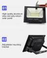 Solar Powered Flood Ligh IP67 Waterproof LED Solar Light Outdoor Rem-ote Control Wall Solar Lamp Garden Lighting Street Lamp. 