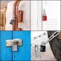 3-Digit Number Combination Anti-Theft Zinc Alloy Lock-Resettable PIN Number Padlock for Door,Luggage, Suitcase-Polished Finishing. 