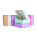 10pack Kraft Carton Color Packing Carton Mailing Box Shipping Boxes Wig Blank 3-Layer Corrugated Box Custom Printing Logo. 