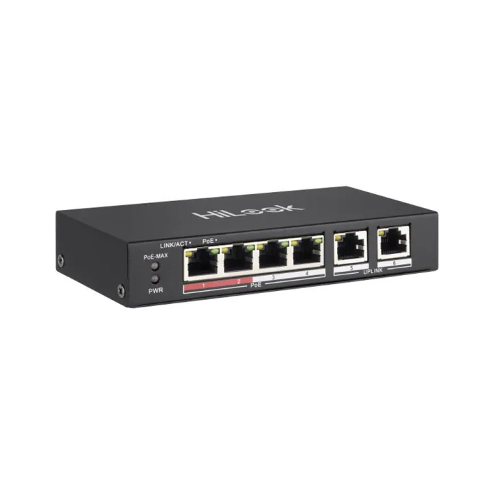 HiLook%20by%20HIKVISION%204%20Port%20Fast%20Ethernet%20Unmanaged%20POE%20Switch%20-%20NS-0106P-35%20-%20Image%203