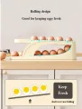 Refrigerator Drawer Double Rows Automatic Egg Storage Holder 15 72 Grids Egg Turning Organizer Tray. 
