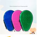 ARELENE Table Tennis Racket Case Shaped Ping Pong Racket Bag Grating Sequined Table Tennis Racket Bag EVA Bag Green. 