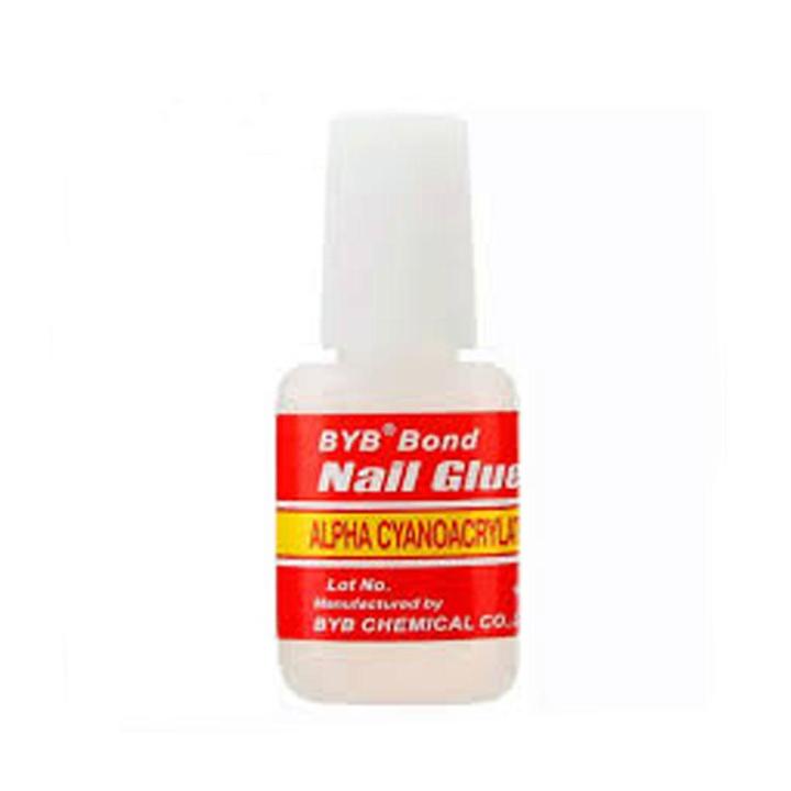 BYB Bond Nail Glue Nail Glue Fast-Dry Adhesive Acrylic French Art False Tips 3D Decoration Glue Nail Rhinestone 10g