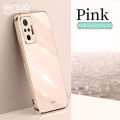 Lenuo Luxury 6D Plating Soft Casing Silicone Square Frame Phone Case For Xiaomi Redmi Note 10 Pro 4G / Redmi Note 10 Pro Max Phone Case Shiny Bling Back Cover Coque. 