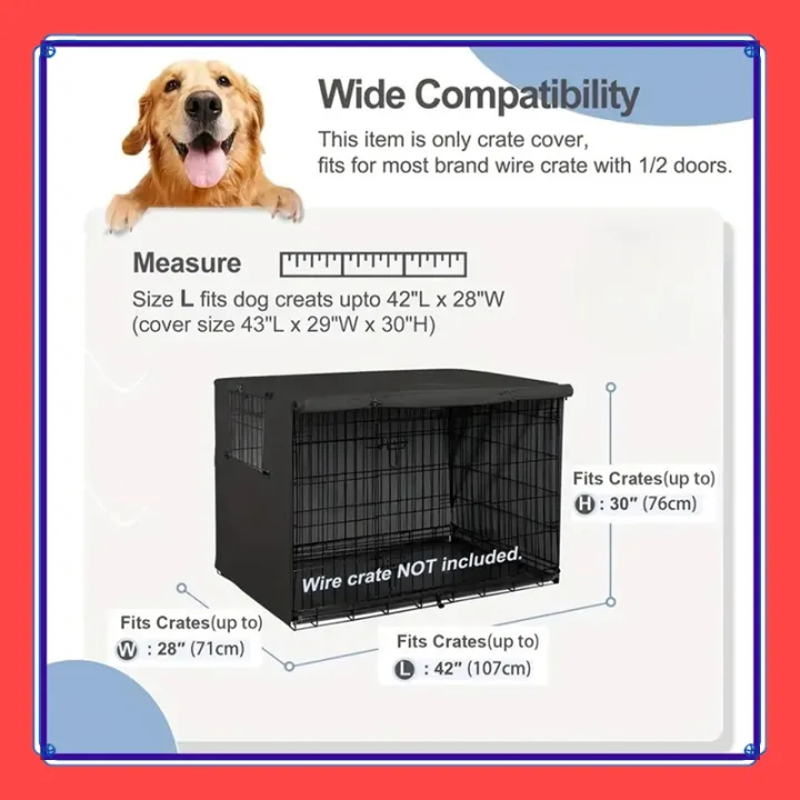 VibeVendor%20Dog%20Cage%20Cover%20Dog%20Kennel%20Cover%20Pet%20Crate%20Cover%20Windproof%20Dog%20Kennel%20Cover%20Waterproof%20Dog%20Cat%20Cage%20Cover%20gelaoph%20-%20Image%202