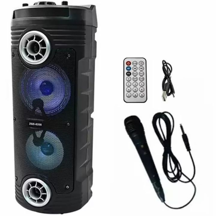 Super Bass Bluetooth Big Speaker With Remote And Wired Mic