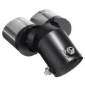 1pcs Car exhaust pipe double-hole exhaust pipe tail throat muffler interface 6.3cm long 18cm. 