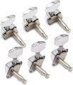 Guitar Tuning Keys set Metallor Semiclosed String Tuning Pegs Machine Heads Tuners 3L 3R Electric Acoustic Guitar parts Replacement Set of 6Pcs Chrome.tuning key 6 pcs tuner keys guitar Tuning keys(3L+3R) tuner key guitar pegs tuners key set. 