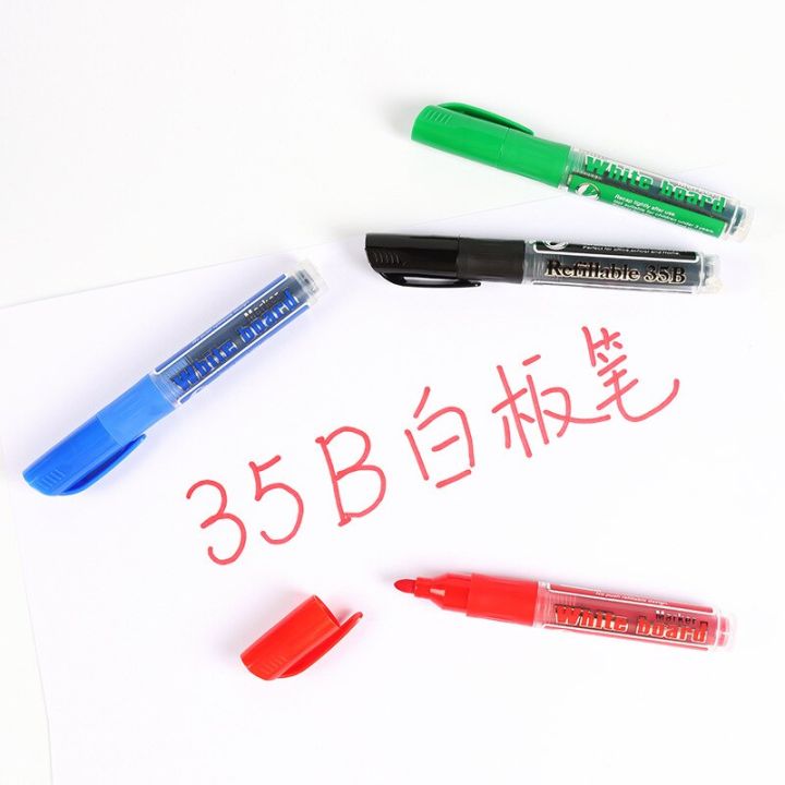 Erasable%20Whiteboard%20Pen%20Replaceable%20Ink%20Capsules%20Blackboard%20Pens%20Black/Blue/Red/Green%202.0mm%20Ink%20Crude%20Nib%20School%20Stationery%20-%20Image%202