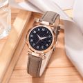 Casual Romantic Starry Sky Watches For Women Fashion Leather Band Quartz Wrist Watch Women Watches Ladies Clock. 