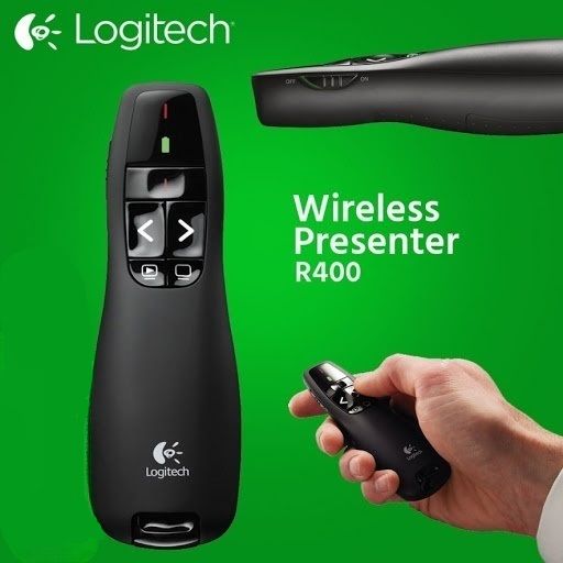 Pinter R400 Logitech Logitech R400 Wireless Presenter with Red Laser Pointer – Perfect for ...