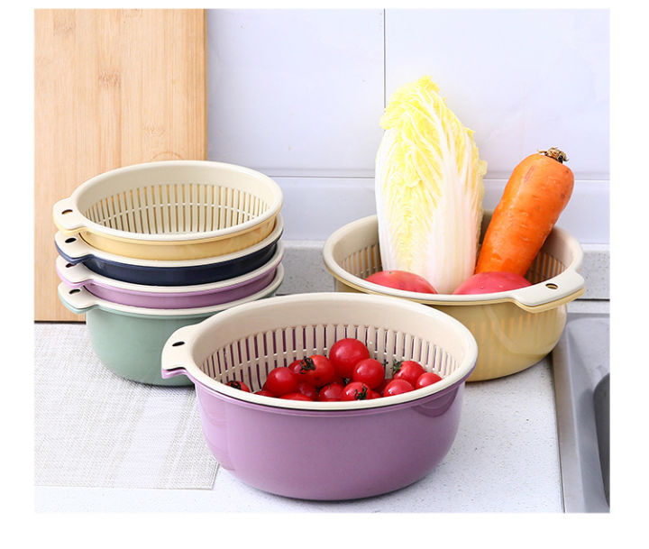 Kitchen%20Plastic%20Double%20Drain%20Basket%20Bowl%20Washing%20Basket%20Strainer%20Bowls%20Drainer%20Vegetable%20Cleaning%20Colander%20-%20Image%204
