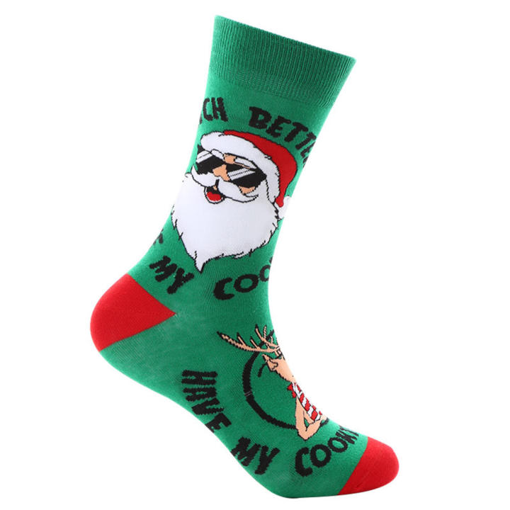 Adult%20Christmas%20Socks%20Cartoon%20Holiday%20Socks%20Christmas%20Socks%20Santa%20Claus%20Socks%20Novelty%20Holiday%20Socks%20-%20Image%209