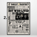 A3/A4 Size Framed Wall posters Vintage Harry Potter Newspaper classic Wall decorations. 