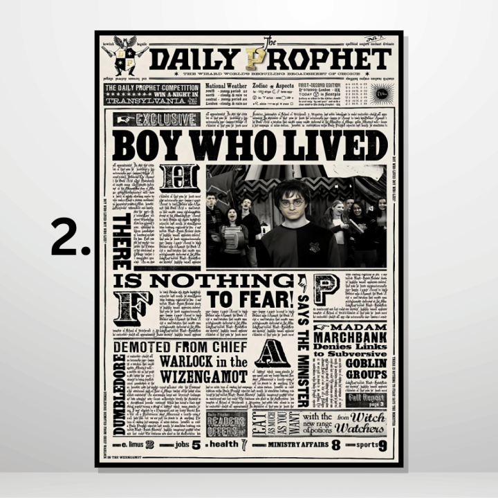 A3/A4%20Size%20Framed%20Wall%20posters%20Vintage%20Harry%20Potter%20Newspaper%20classic%20Wall%20decorations%20-%20Image%208