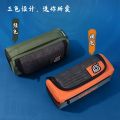 Deli Pencil Case Naruto Version Stationery Box for Boys Large Capacity Simple Canvas Two-Layer Multifunctional Pencil Bag. 