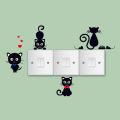 【Clearance Markdowns】Removable Funny Cat Heart Cow Socket Light Switch Sticker Decals Home Wall Decor. 