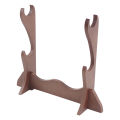 KOKKO Flute Stand Desktop Flute Display Stand Wooden Dual-Layer Wind Instrument Stand Flute Organization Storage Display Holder. 