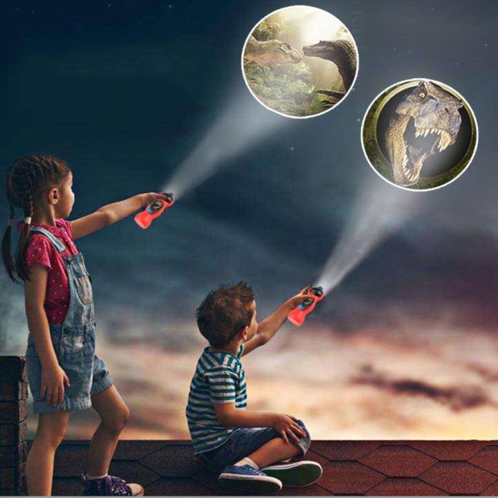 Cute Plastic Projector Lamp Educational Toy Handheld 24 Patterns Animal ...