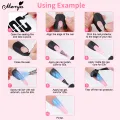 Monja 10Pcs/50Pcs Nail Art U Tape Anti-overflow Peel Off Tape Spill-Proof Sticker Nail Polish Edge Anti-Flooding Patch DIY Nail Art Tools. 