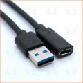 0.2m 1m Usb 3.1 Type C Female To Usb 3 0 Male Port Adapter Cable Usb-C To Type One Pluger Converter For Mobile. 