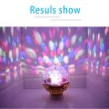 Six colors Automatic Rotation Six-color Mini Party Golden Magic Ball Lights Led Stage Light Bulb Small magic ball. 