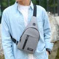 Sling Bag Chest Bag Men New Casual Korean Version Oxford Cloth Fashion Sports Bag Single Shoulder Messenger Bag Canvas Backpack. 