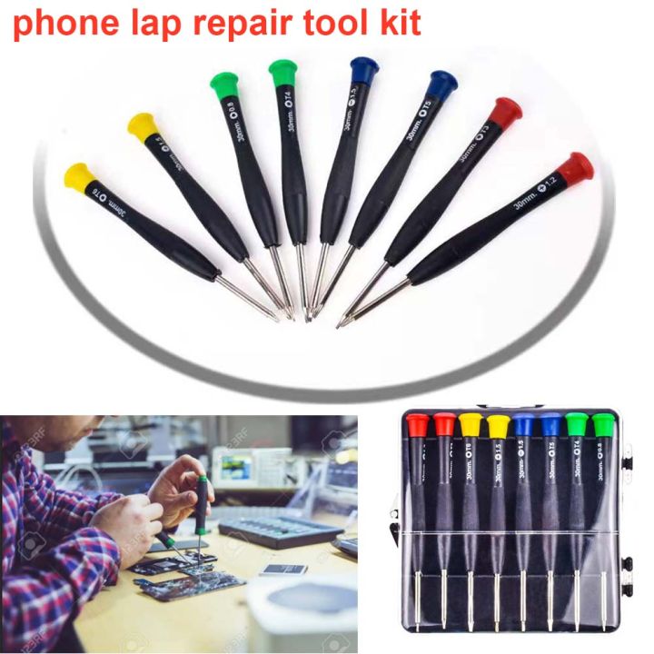 Screwdrivers For Mobile Phone Repair Opening Tool Kit 8 in 1 Screwdriver Repair Kit Cell Phone Tool Kit with Screwdriver and Cell Phone Removal Tool