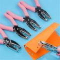 Mini Metal Single Hole Puncher Hand Paper Punch For Scrapbooking Border School Office Jewelry Earring Necklace Card Hole Tool. 