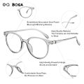 OQ BOGA 4 Styles Unisex Fashion Anti Blue Light Proof Radiation Oval Frame Computer Glasses Women Men Eye Protection Full Rim Eyewear. 