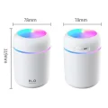 【BestGO】Portable 300ml Electric Air Humidifier Aroma Oil Diffuser USB Cool Mist Sprayer with Colorful Night Light for Home Car. 