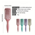 【HOT】 Curl Define Styling Brush Hollow Out Detangling Brush Tangled Wet Curly Hair Comb Shaping Curls Barber Hairdressing Tools. 