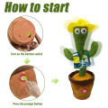 Riding Tribe Dancing  Cactus  oys Plush Singing Cactus oy e Decoration ldren Playing oy color:3 songs in English /Dancing. 