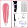 Monja Acrylic Uv Gel Quick Extension Building Nail Art Kit False Nail Tips Painting Brush Led Uv Dryer Diy Manicure Set. 